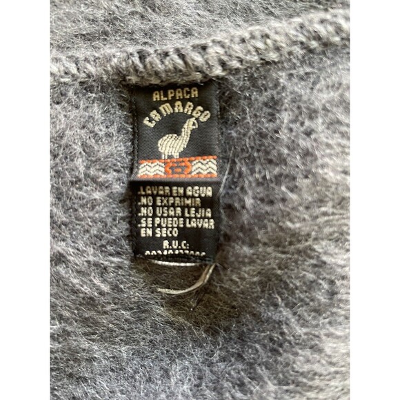 Alpaca Camargo Gray Wool Soft rectangular Scarf Womens or Mens - Picture 4 of 5